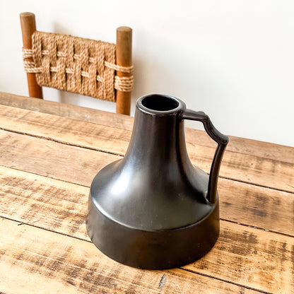 Florero Jarra Cerámica Negra Satinada 18cm | Frank Home Florero Frank Home Chile