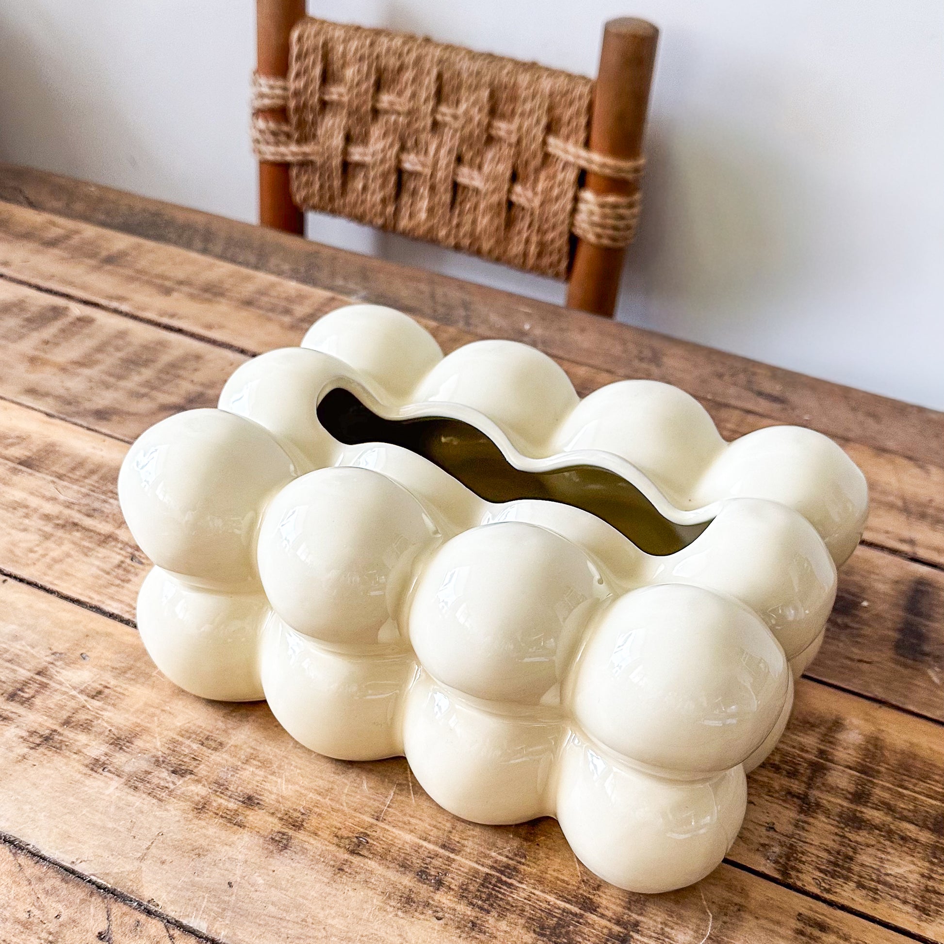 Porta Pañuelos Cerámica Nube Accesorio Frank Home Chile