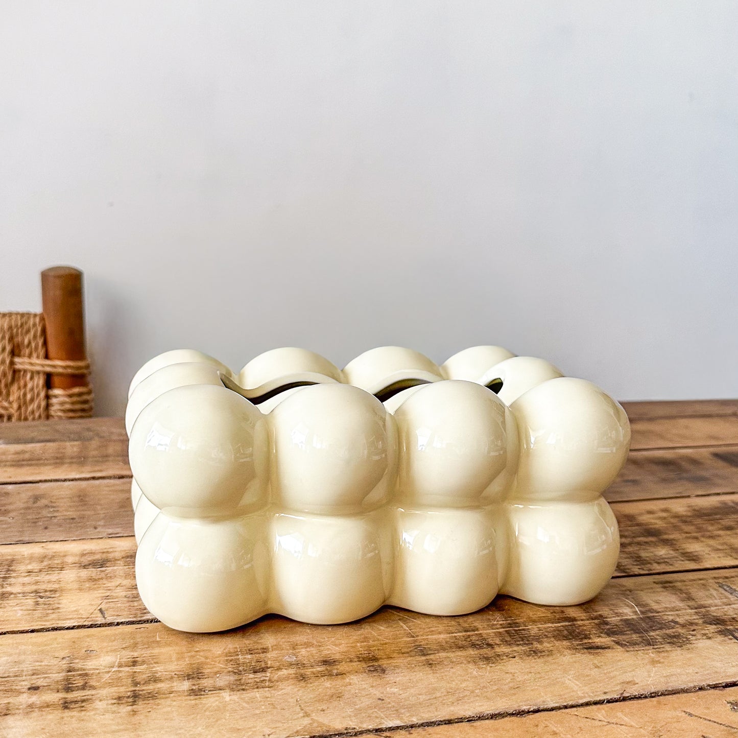 Porta Pañuelos Cerámica Nube Accesorio Frank Home Chile