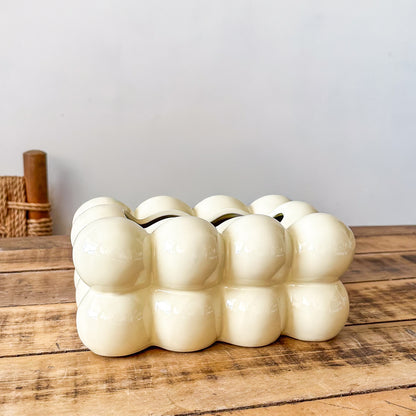 Porta Pañuelos Cerámica Nube Accesorio Frank Home Chile