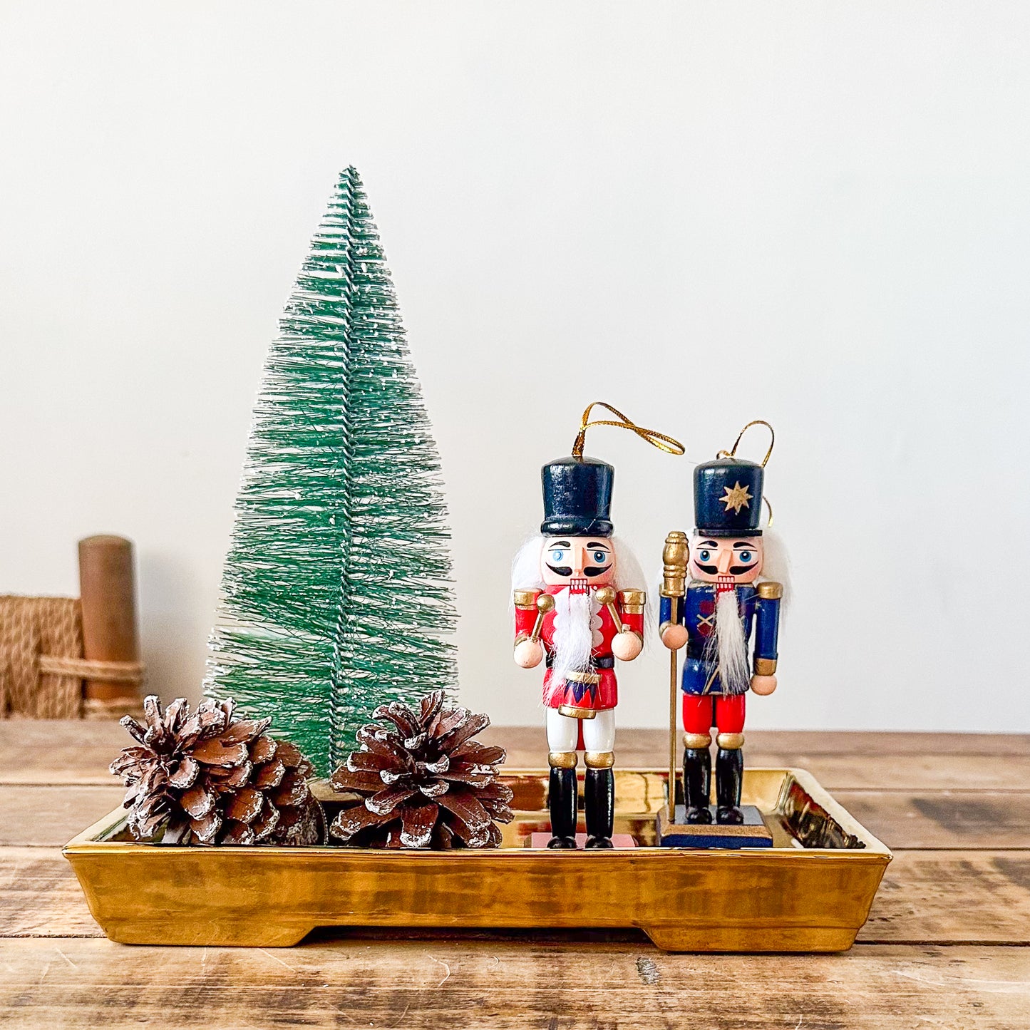 Bandeja Cerámica Rectangular Dorada bandeja Frank Home Chile