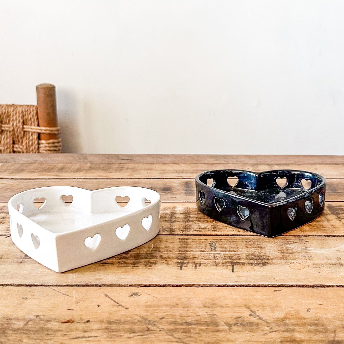 Joyero Cerámica Calado Corazón Adorno Frank Home Chile
