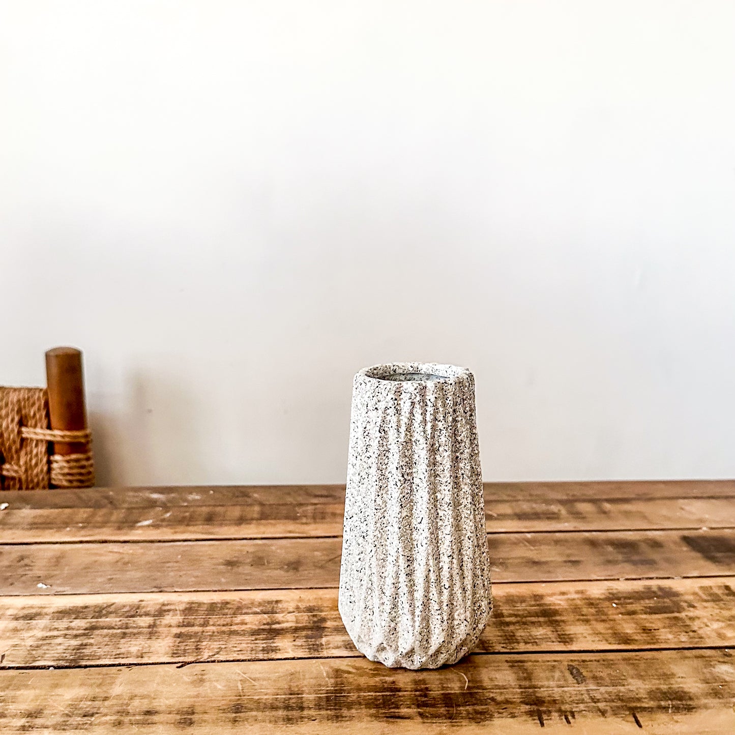 Florero Geométrico Cerámica 15 cm Florero Frank Home Chile