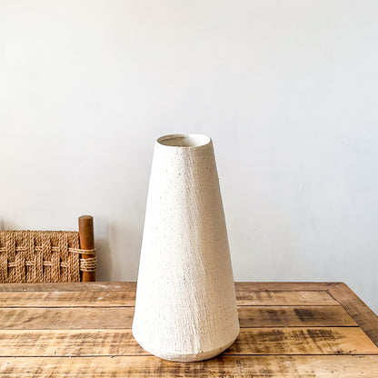 Florero Cerámica Texturada Cónico Florero Frank Home Chile