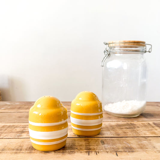 Salero Cerámica Amarillo Ocre 9cm Artesanal | Frank Home Salero Frank Home Chile