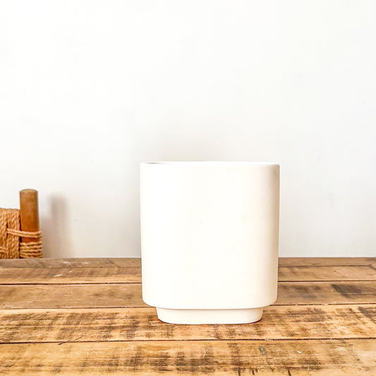 Florero Rectangular Cerámica Texturada 18cm Artesanal | Frank Home Florero Frank Home Chile