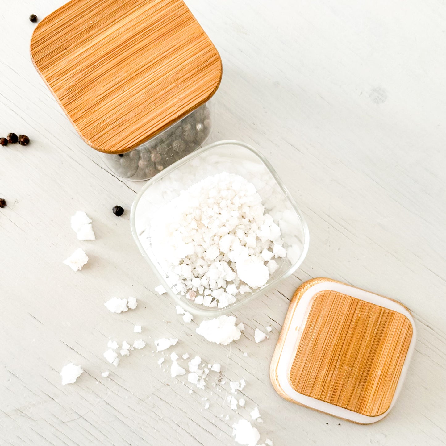 Mini frasco con tapa madera
