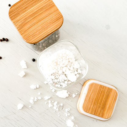 Mini frasco con tapa madera