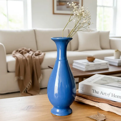 Florero cerámica Anfora Azul Florero Frank Home Chile