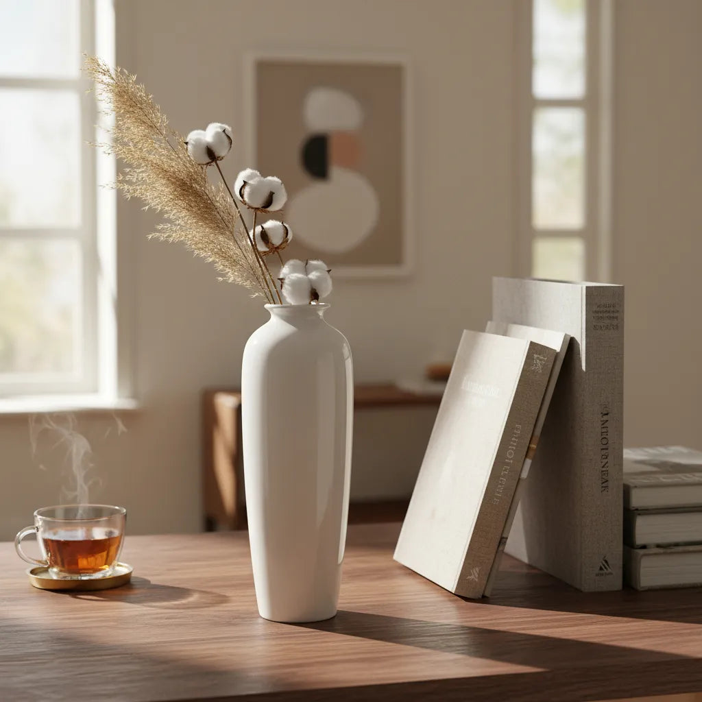 Florero Cerámica Anfora Clásica Florero Frank Home Chile