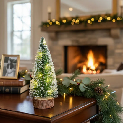 Mini Árbol Navidad con luz 13 cm Adorno Frank Home Chile