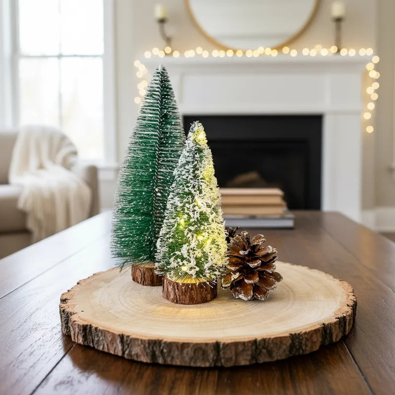 Mini Árbol Navidad con luz 13 cm Adorno Frank Home Chile