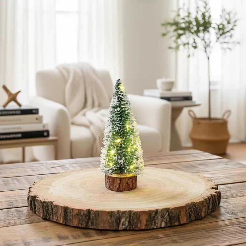 Mini Árbol Navidad con luz 13 cm Adorno Frank Home Chile