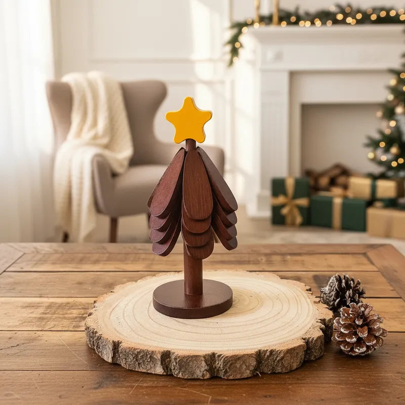 Set 4 Posavasos Árbol Desmontable Dos Modelos Marrón posavasos Frank Home Chile