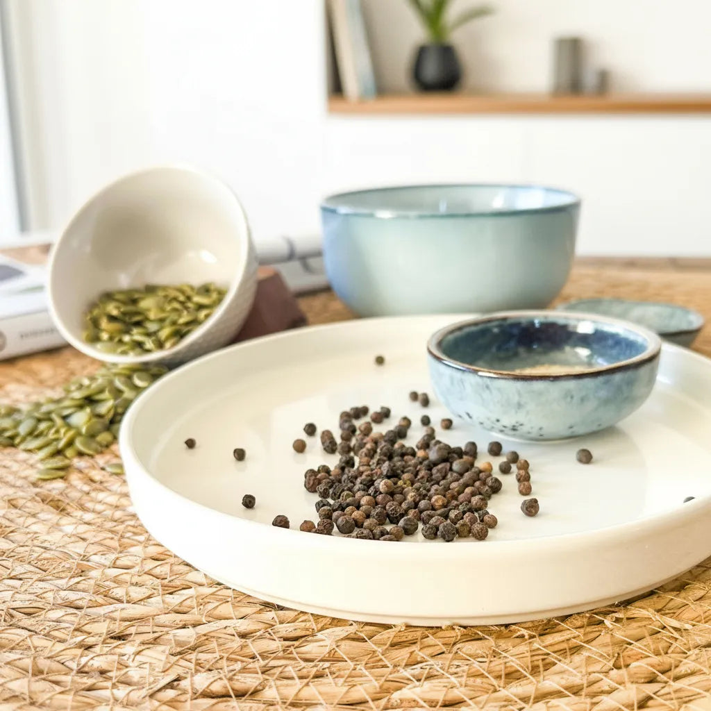 Bandeja con borde cerámica bandeja Frank Home Chile