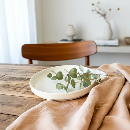 Bandeja con borde cerámica bandeja Frank Home Chile