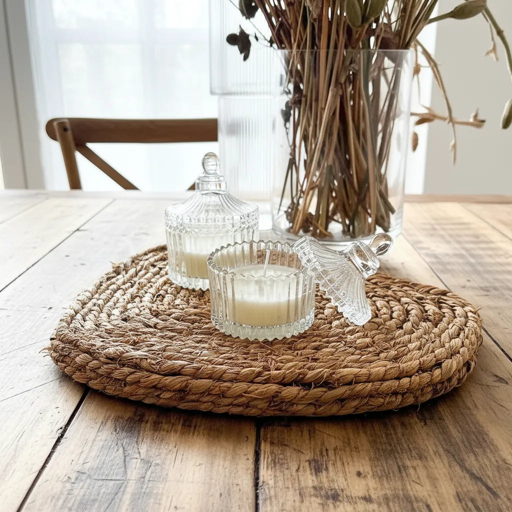 Base Decorativa Tejida Corazón Set individuales Frank Home Chile