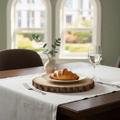 Base Madera Rústica 23 y 28cm - Individual Artesanal Set individuales Frank Home Chile