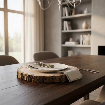 Base Madera Rústica 23 y 28cm - Individual Artesanal Rústico Set individuales Frank Home Chile