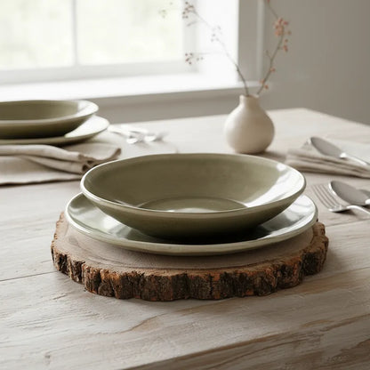 Base Madera Rústica 23 y 28cm - Individual Artesanal Set individuales Frank Home Chile