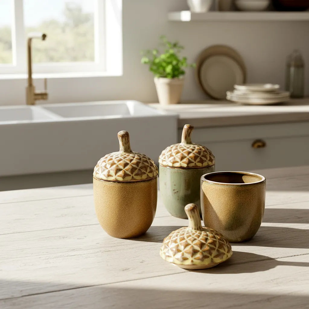 Contenedor bellota con tapa Adorno Frank Home Chile