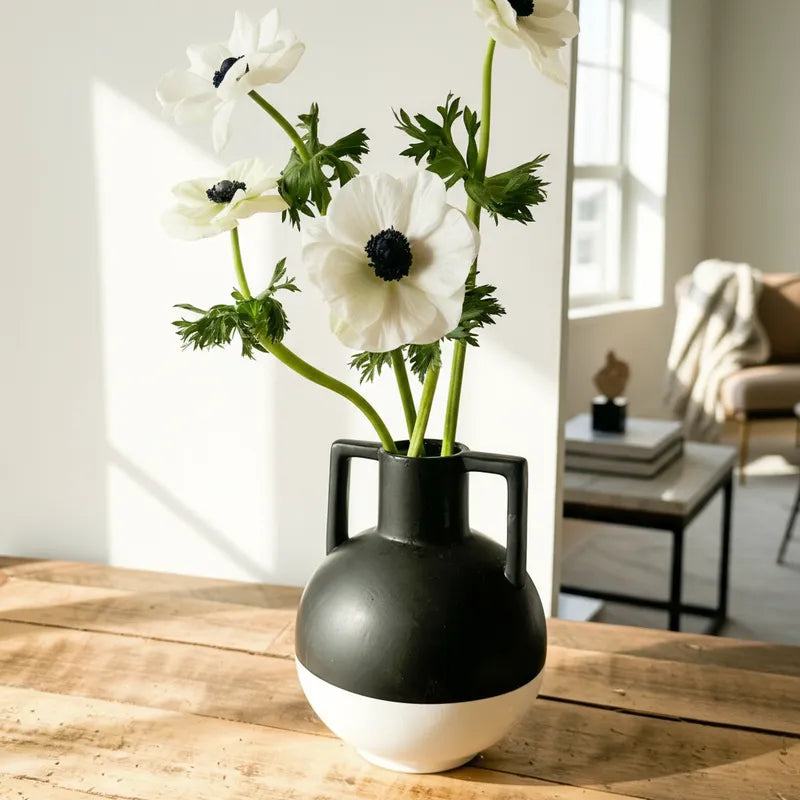 Florero Redondo Bicolor Florero Frank Home Chile