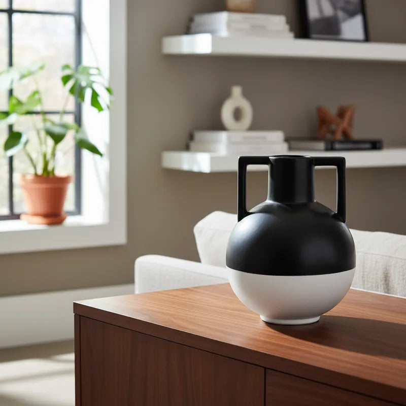 Florero Redondo Bicolor Florero Frank Home Chile