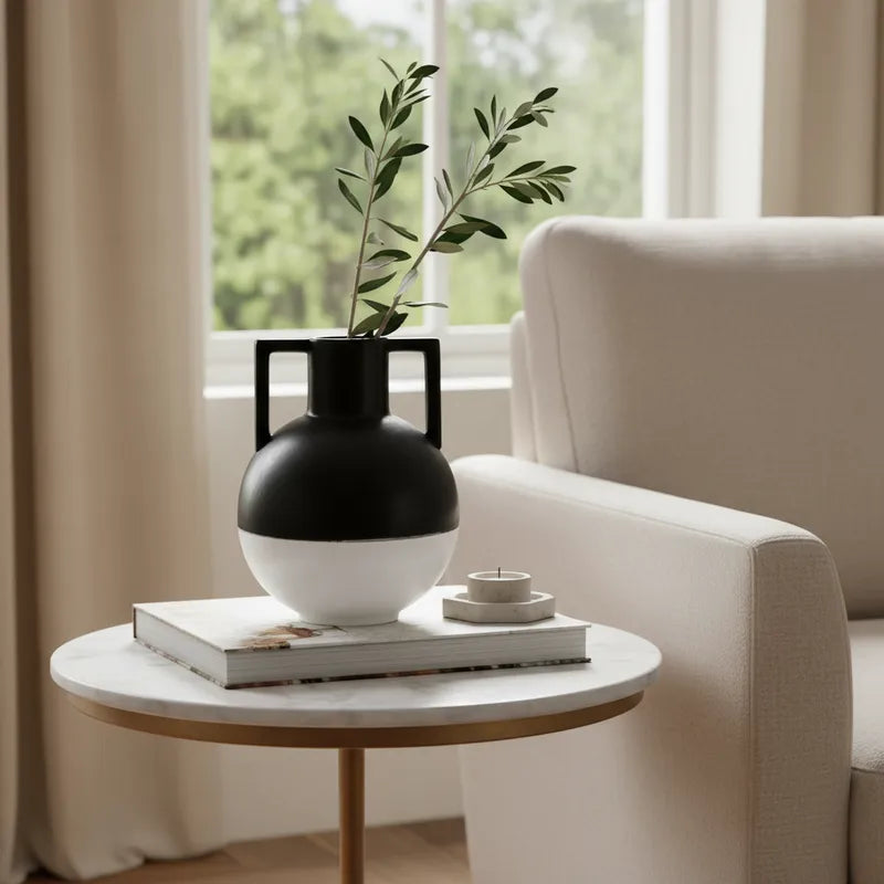 Florero Redondo Bicolor Florero Frank Home Chile