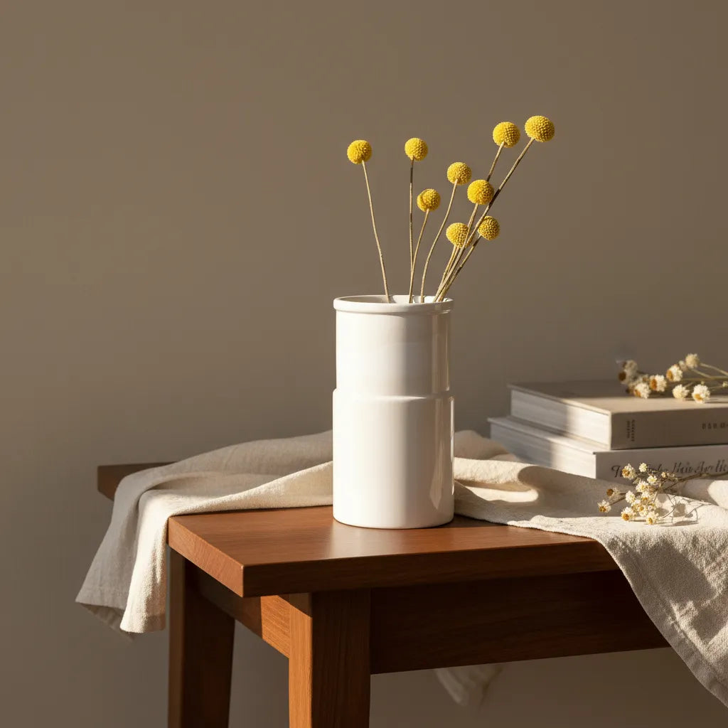 Florero Cerámica blanco Florero Frank Home Chile