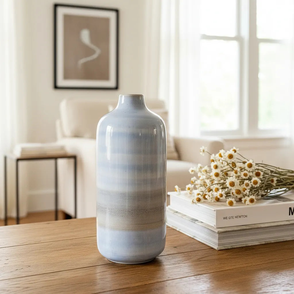 Floreros Cerámica Cielo Botella Florero Frank Home Chile