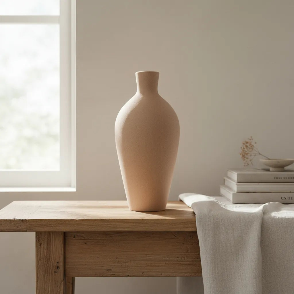 Florero Botella Cerámica Terra Florero Frank Home Chile