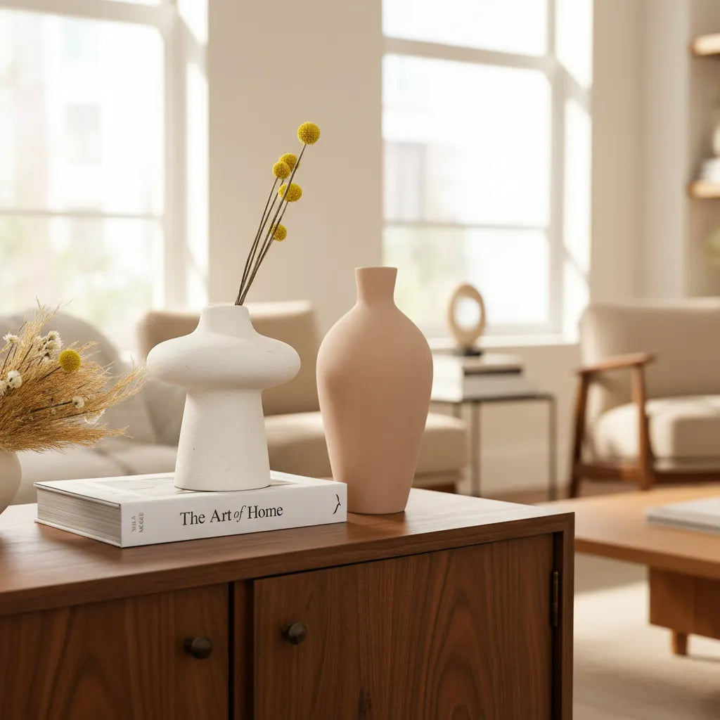 Florero Botella Cerámica Terra Florero Frank Home Chile