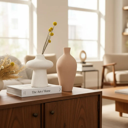 Florero Botella Cerámica Terra Florero Frank Home Chile