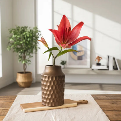 Florero Metálico Bronce Florero Frank Home Chile