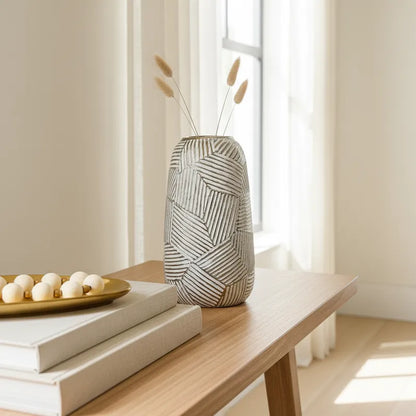 Florero Metálico Envejecido Florero Frank Home Chile