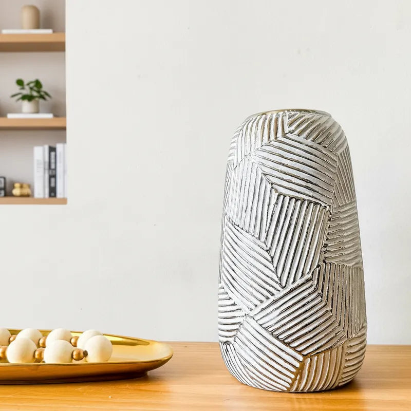 Florero Metálico Envejecido Florero Frank Home Chile