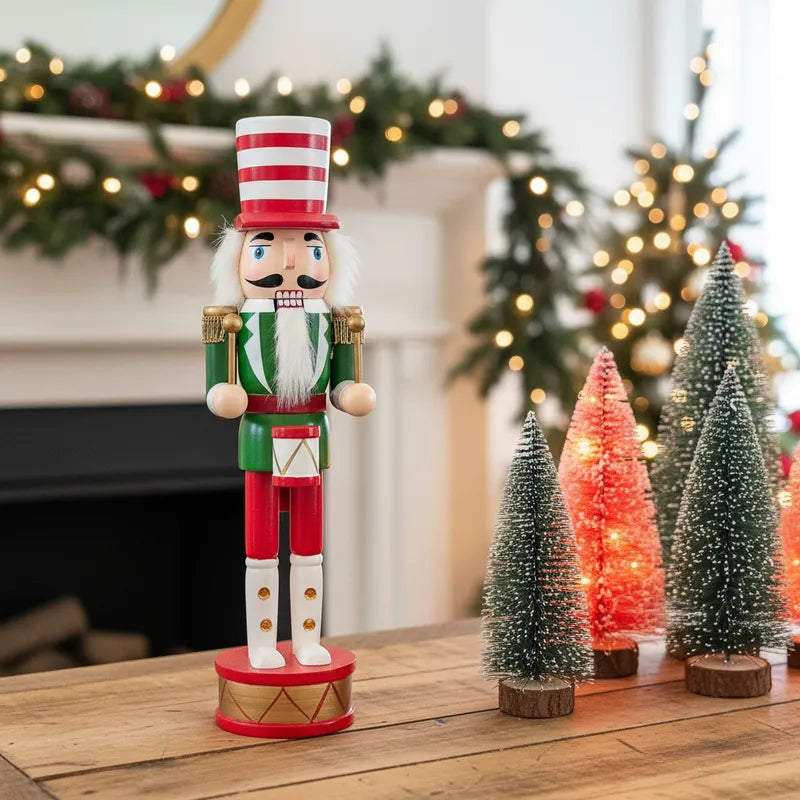 Cascanueces Decorativo de Pie 38cm - Diseño Tradicional Navideño Adorno Frank Home Chile