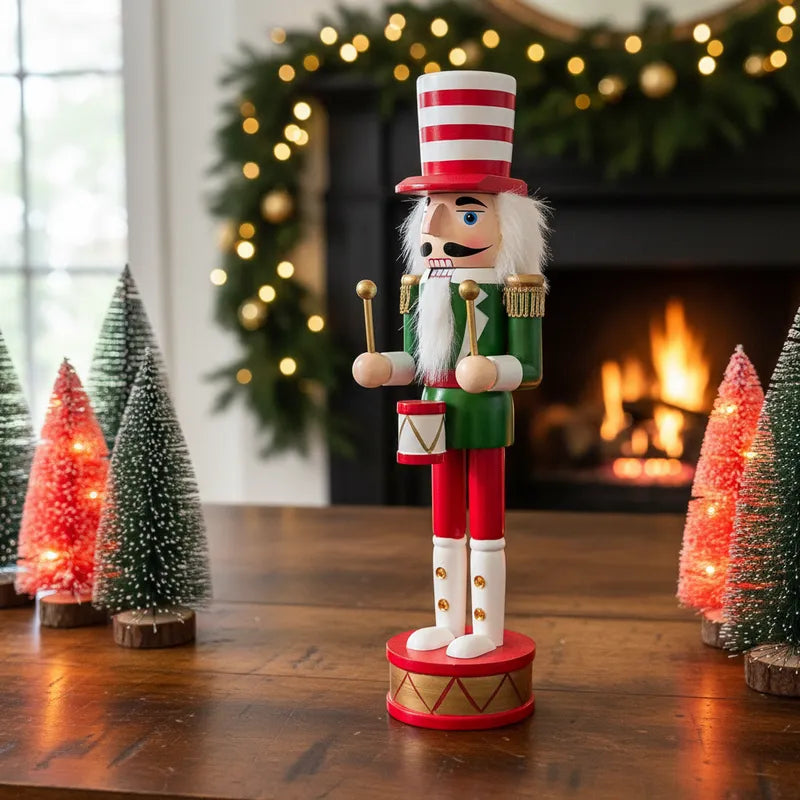 Cascanueces Decorativo de Pie 38cm - Diseño Tradicional Navideño Adorno Frank Home Chile