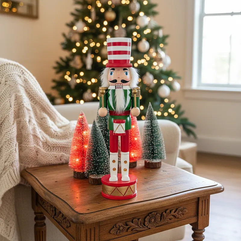 Cascanueces Decorativo de Pie 38cm - Diseño Tradicional Navideño Adorno Frank Home Chile