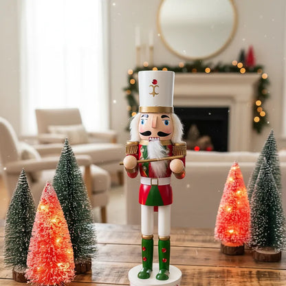 Cascanueces Decorativo de Pie 38cm - Diseño Tradicional Navideño Verde Adorno Frank Home Chile