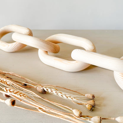 Adorno cadena madera