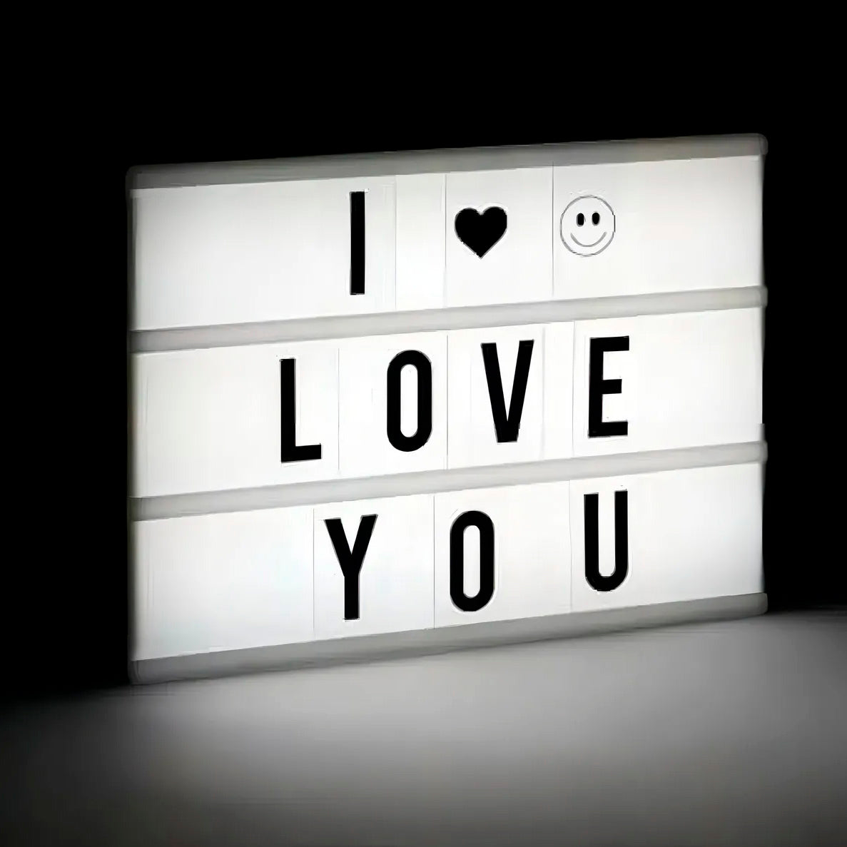 Caja de luz led Cartel Cinema Letras y Números Letrero Frank Home Chile