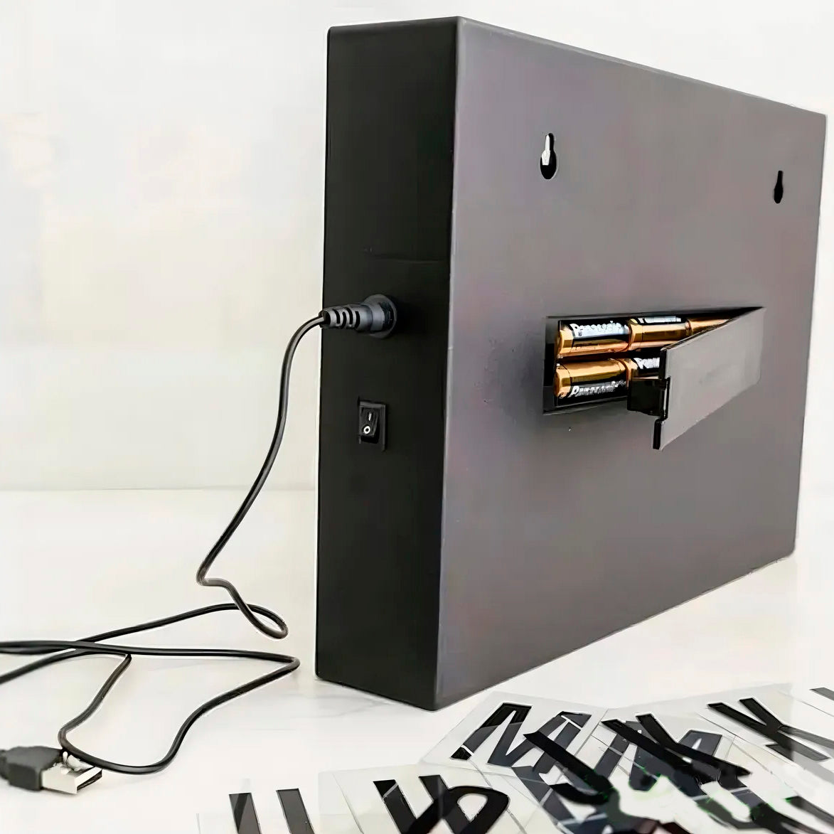 Caja de luz led Cartel Cinema Letras y Números Letrero Frank Home Chile