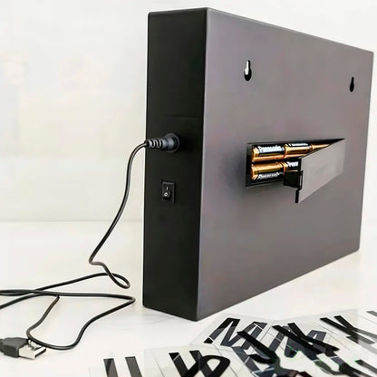 Caja de luz led Cartel Cinema Letras y Números Letrero Frank Home Chile