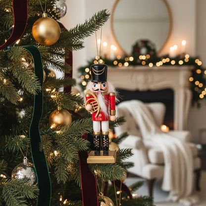 Set 4 Cascanueces Colgantes Navideños 13cm | Frank Home Adorno Frank Home Chile