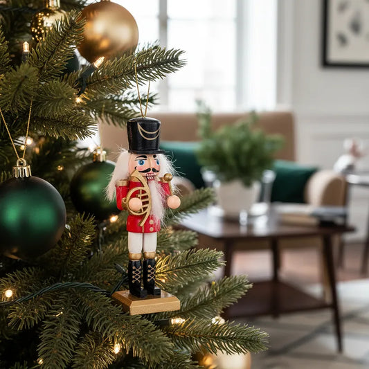 Set 4 Cascanueces Colgantes Navideños 13cm | Frank Home Adorno Frank Home Chile