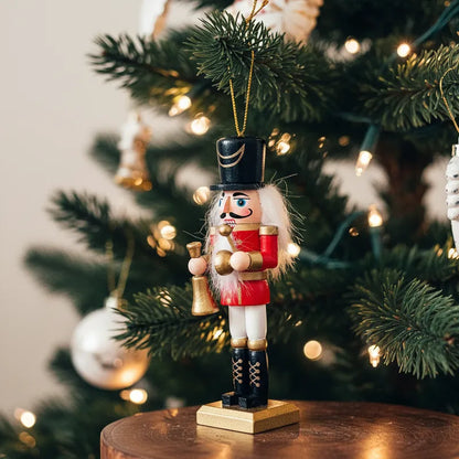 Set 4 Cascanueces Colgantes Navideños 13cm | Frank Home Adorno Frank Home Chile