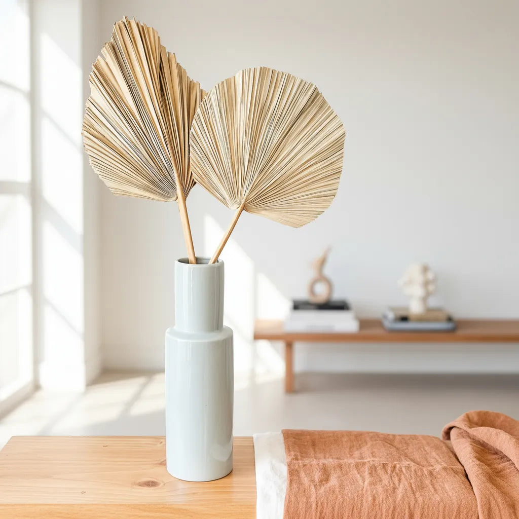 Florero cerámica celeste tubo Florero Frank Home Chile