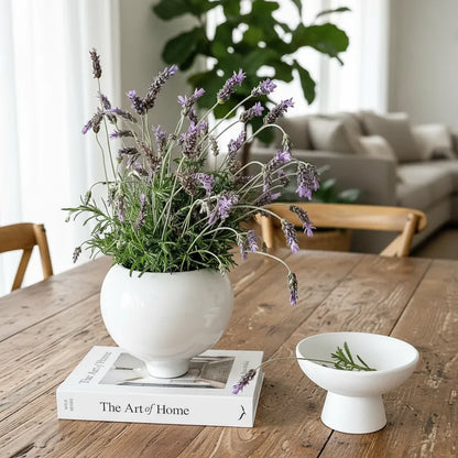 Base Centro de Mesa Cerámica Esmaltada - Diseño Rústico Elegante Centro de mesa Frank Home Chile