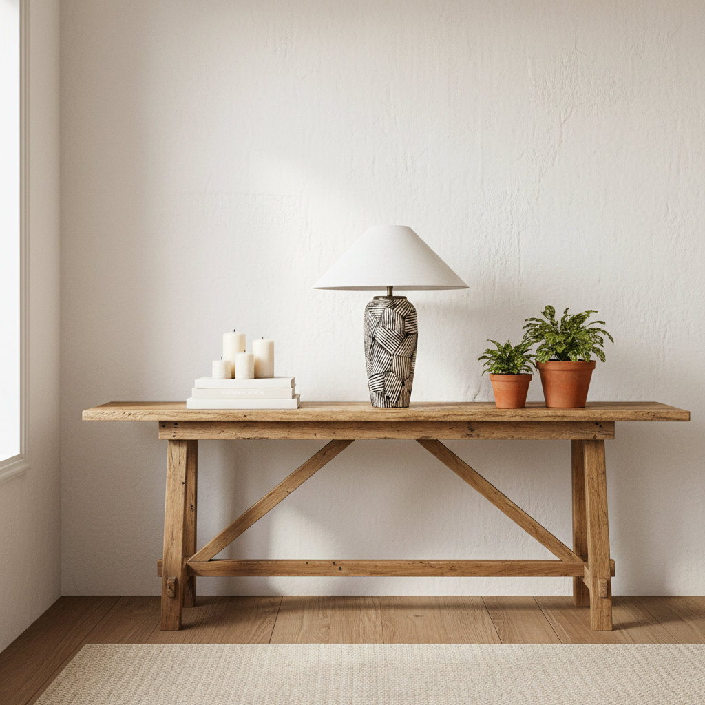 Lampara de Mesa Cerámica Texturada Lampara de mesa Frank Home Chile